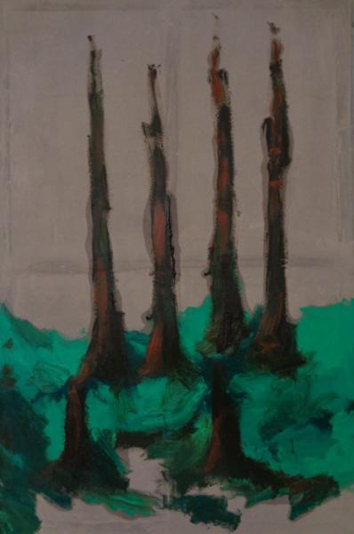 The Forest, cc01, Oil on canvas, 80 cm x 120 cm, 2024