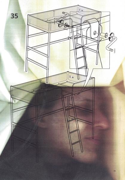 Sleep Cycles, Copied Dream Portraits, Untitled No. 01, acm01, Copy art, 21 x 29,7 cm, 2024