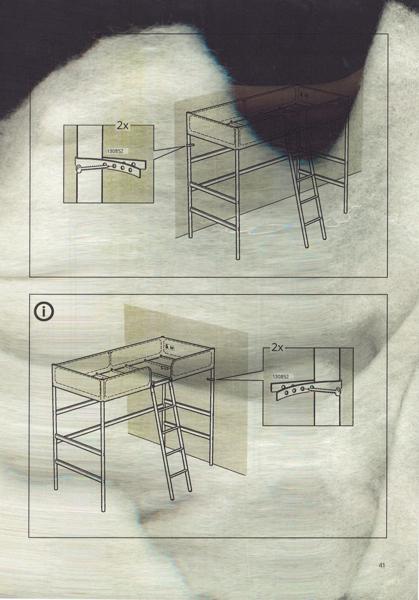 Sleep Cycles, Copied Dream Portraits, Untitled No. 03, acm03, Copy art, 21 x 29,7 cm, 2024