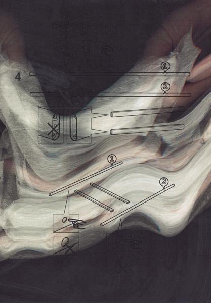 Sleep Cycles, Copied Dream Portraits, Untitled No. 08, acm08, Copy art, 21 x 29,7 cm, 2024