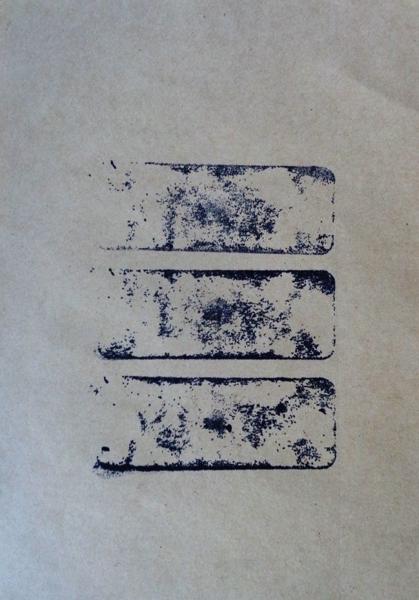 Three round holed Stones, No. 08, trhs08, Printed paper, 21,49 cm x 14 cm, 2023