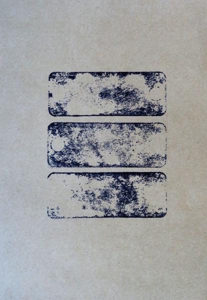 Three round holed Stones, No. 15, trhs15, Printed paper, 21,49 cm x 14 cm, 2023