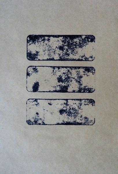 Three round holed Stones, No. 21, trhs21, Printed paper, 21,49 cm x 14 cm, 2023