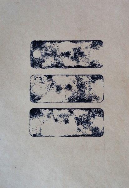 Three round holed Stones, No. 32, trhs32, Printed paper, 21,49 cm x 14 cm, 2023