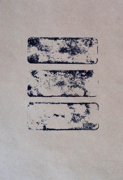 Three round holed Stones, No. 37, trhs37, Printed paper, 21,49 cm x 14 cm, 2023