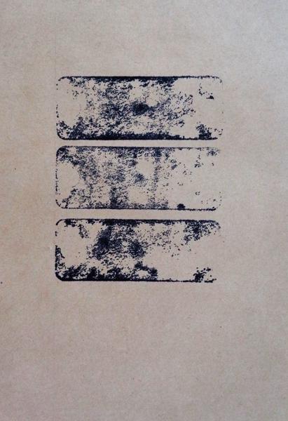 Three round holed Stones, No. 38, trhs38, Printed paper, 21,49 cm x 14 cm, 2023