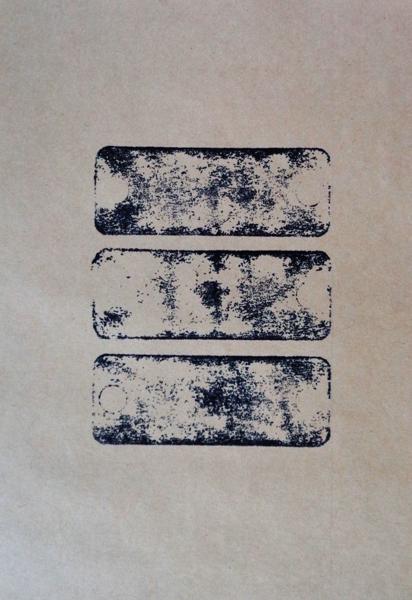 Three round holed Stones, No. 40, trhs40, Printed paper, 21,49 cm x 14 cm, 2023