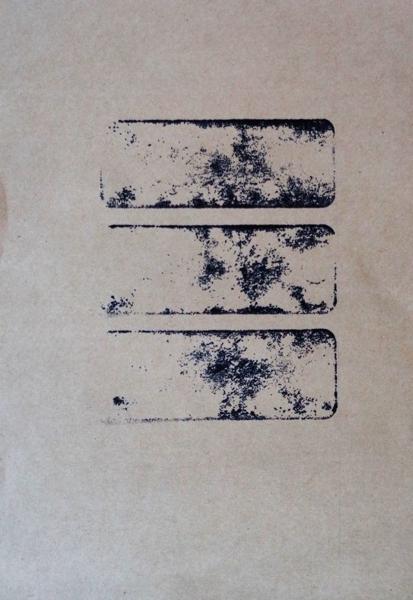 Three round holed Stones, No. 49, trhs49, Printed paper, 21,49 cm x 14 cm, 2023