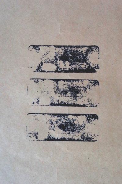 Three round holed Stones, No. 57, trhs57, Printed paper, 21,49 cm x 14 cm, 2023