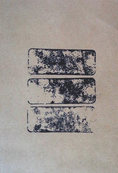 Three round holed Stones, No. 59, trhs59, Printed paper, 21,49 cm x 14 cm, 2023